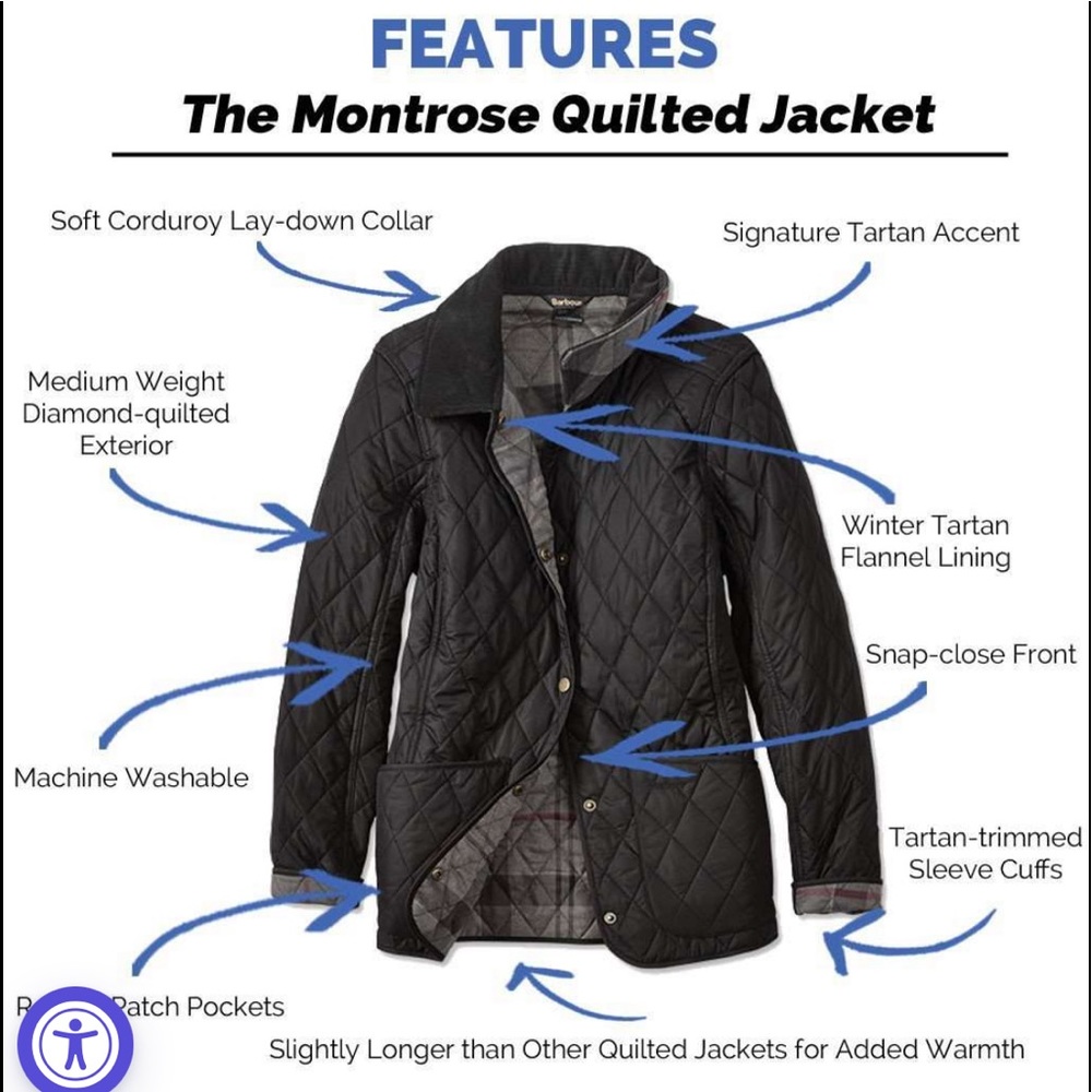 Barbour Women’s Quilted Jacked size 8